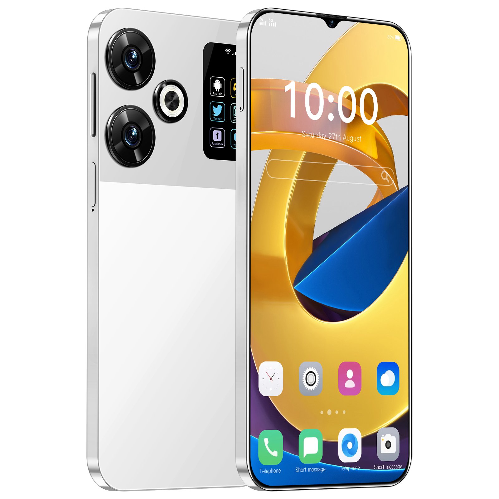 M6Pro 5G smartphone 7.3-inch screen fingerprint facial recognition Android 13